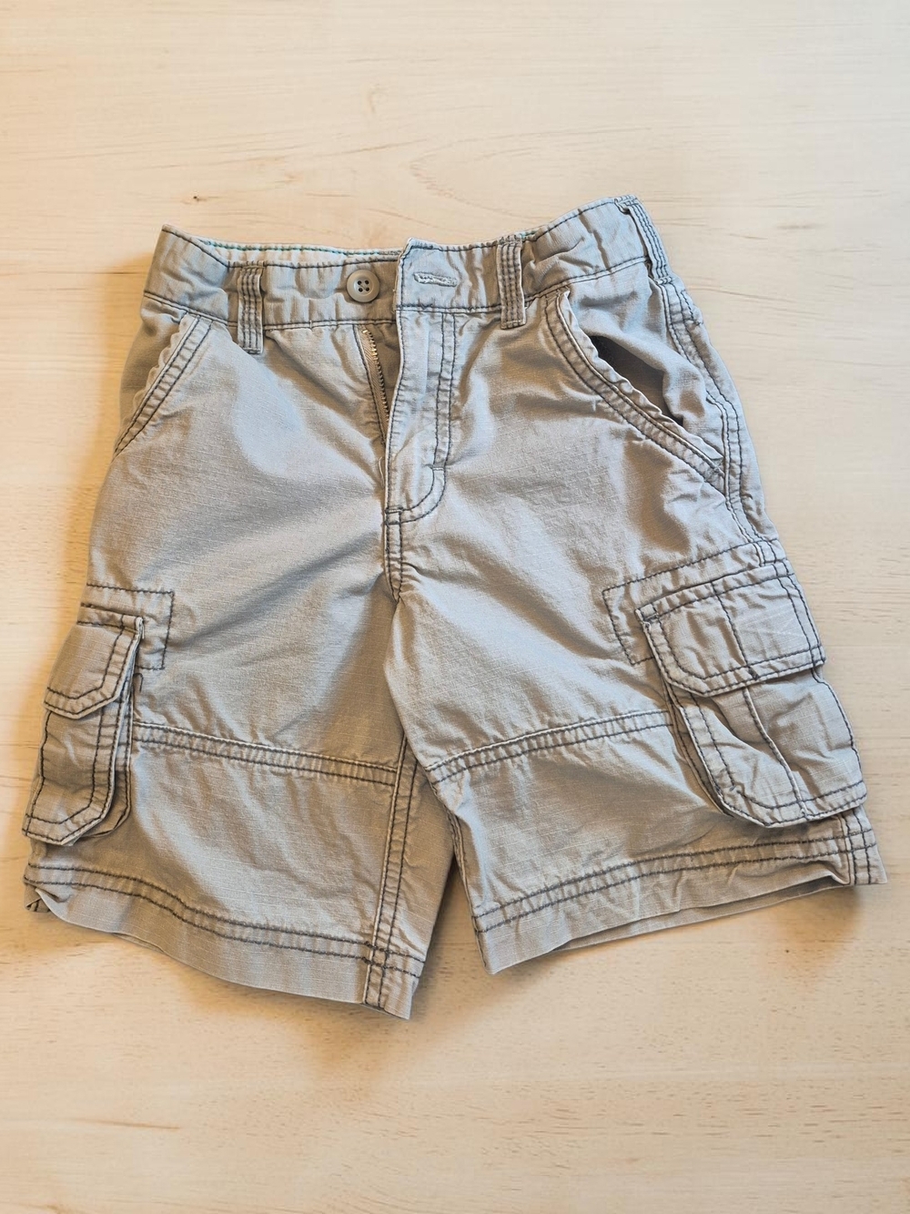 Carter's Light Gray Cotton Cargo Shorts for Kids Size 4